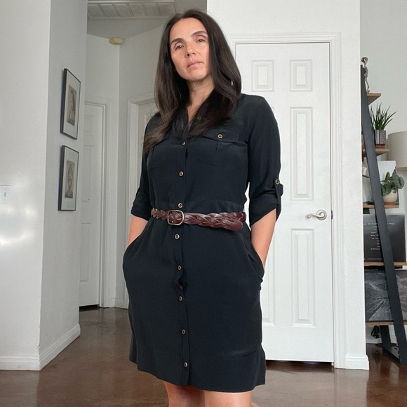 Barney's New York  - Trovata 100% Silk Shirt Dress. - Picture 1 of 6